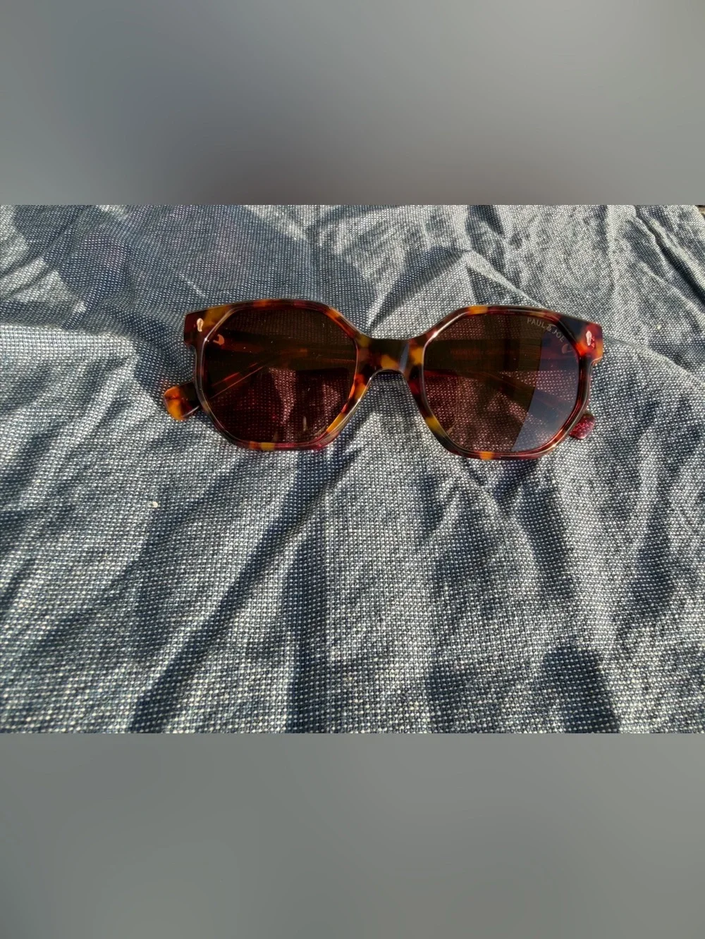 Little Paul & Joe FLEUR01 Kids Designer Sunglasses Tortoise Octagon $110